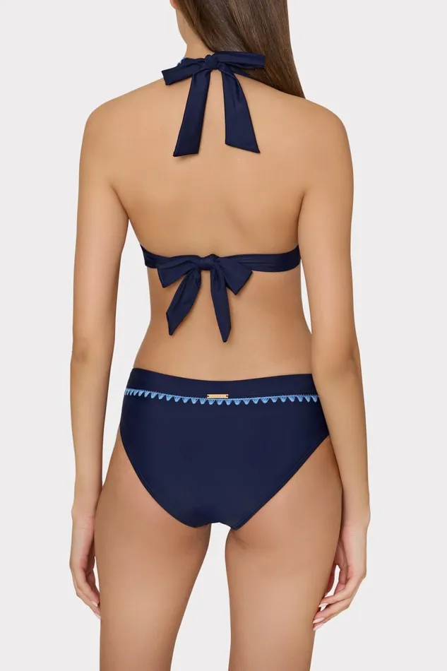 Women Bikinis Milly Crochet Stitch Halter Bikini Top Navyblue Women Bikinis Milly Crochet Stitch Halter Bikini Top Navyblue
