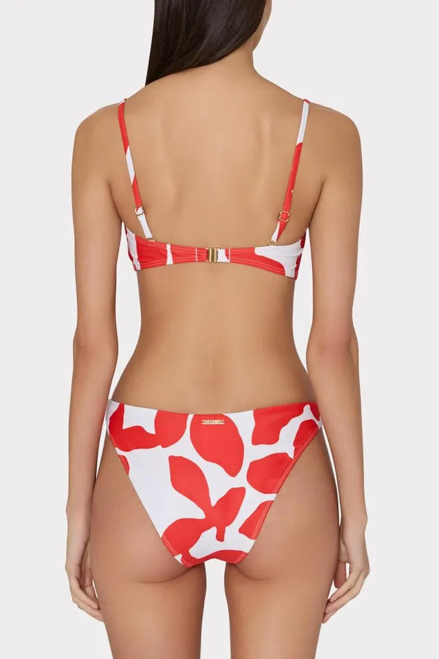 Women Bikinis Milly Grand Foliage Bikini Top Redwhite Women Bikinis Milly Grand Foliage Bikini Top Redwhite