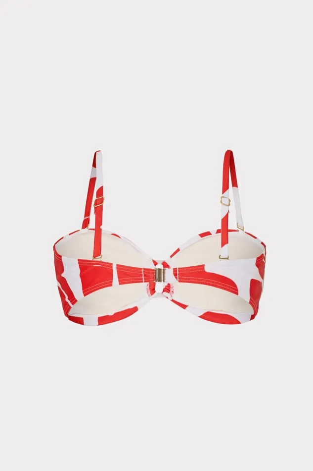 Women Bikinis Milly Grand Foliage Bikini Top Redwhite Women Bikinis Milly Grand Foliage Bikini Top Redwhite