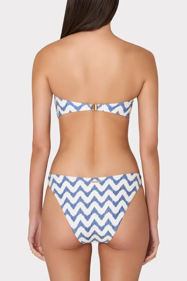Women Bikinis Milly Margot Barcelona Chevron Bikini Bottom Whiteblue Women Bikinis Milly Margot Barcelona Chevron Bikini Bottom Whiteblue