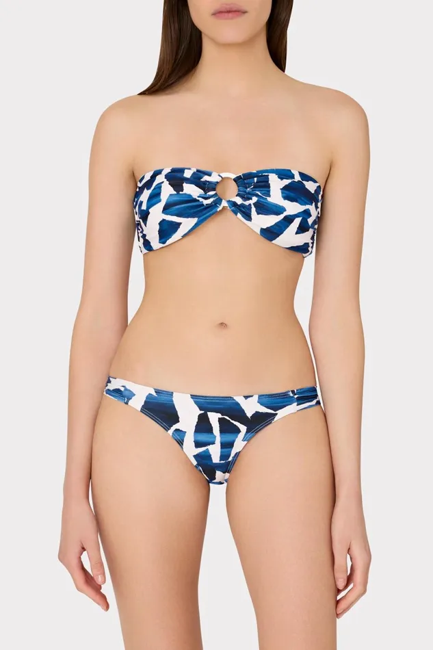 Women Bikinis Milly Ocean Puzzle Bandeau Top Navy Multi Women Bikinis Milly Ocean Puzzle Bandeau Top Navy Multi