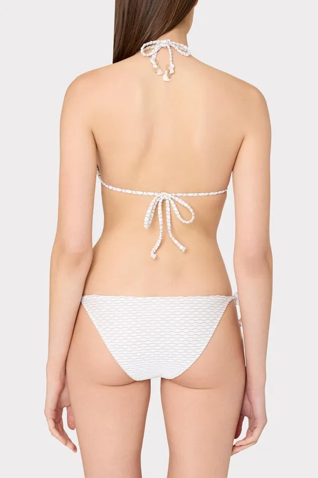 Women Bikinis Milly Textured Waves Triangle Bikini Top White Women Bikinis Milly Textured Waves Triangle Bikini Top White
