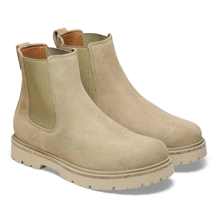 Women Birkenstock Boots Highwood Slip Taupe