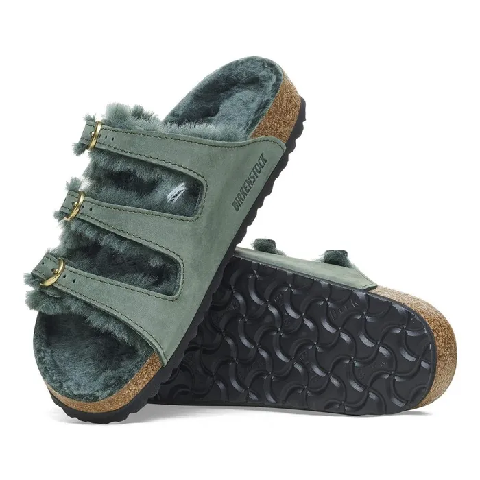 Women Birkenstock MultiStrap Florida Shearling Thyme