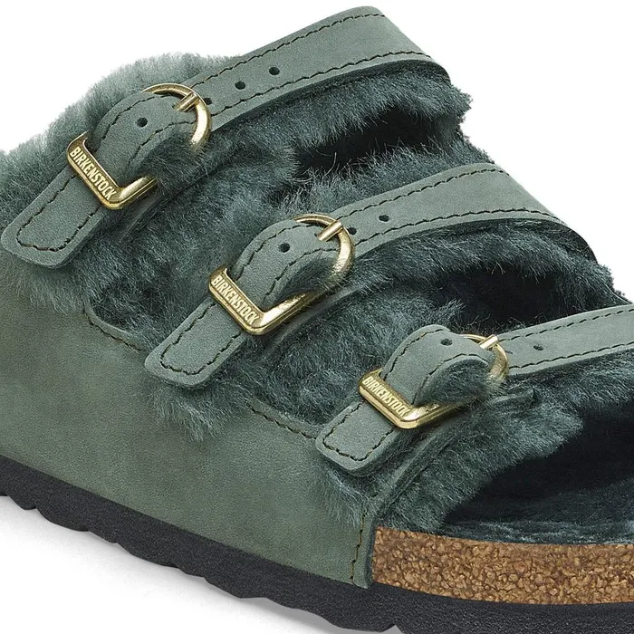 Women Birkenstock MultiStrap Florida Shearling Thyme