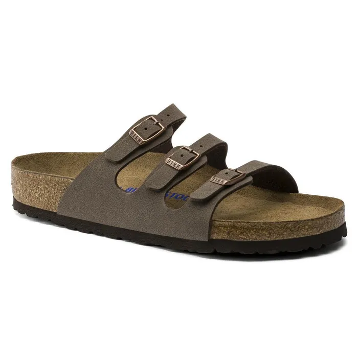 Women Birkenstock MultiStrap Florida Soft Footbed Mocha