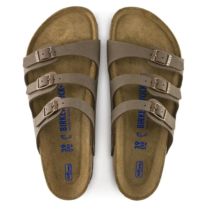 Women Birkenstock MultiStrap Florida Soft Footbed Mocha