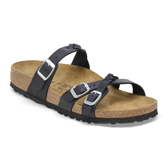 Women Birkenstock MultiStrap Franca Braided Black