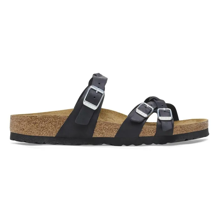 Women Birkenstock MultiStrap Franca Braided Black