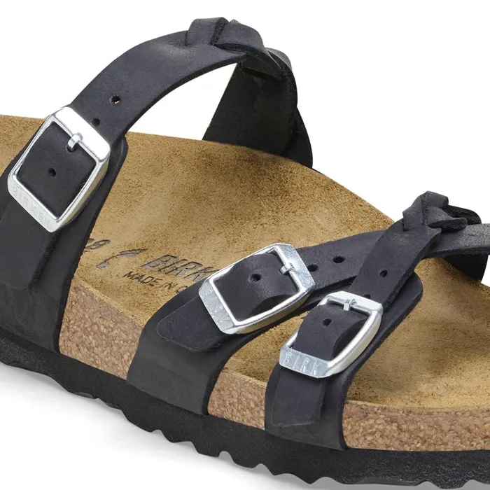 Women Birkenstock MultiStrap Franca Braided Black