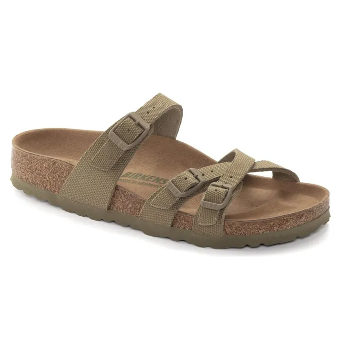 Women Birkenstock MultiStrap Franca Vegan Faded Khaki