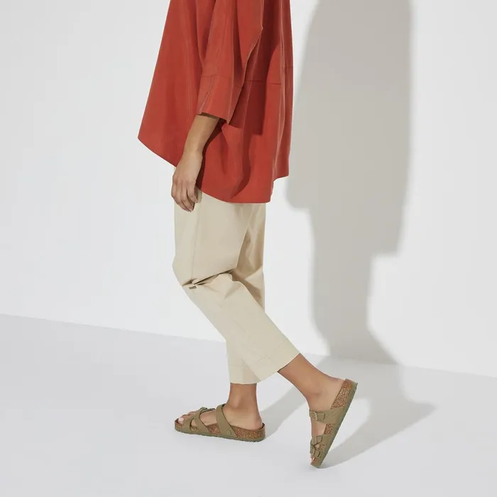 Women Birkenstock MultiStrap Franca Vegan Faded Khaki
