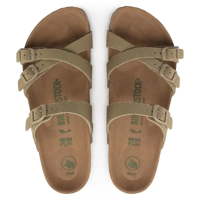 Women Birkenstock MultiStrap Franca Vegan Faded Khaki