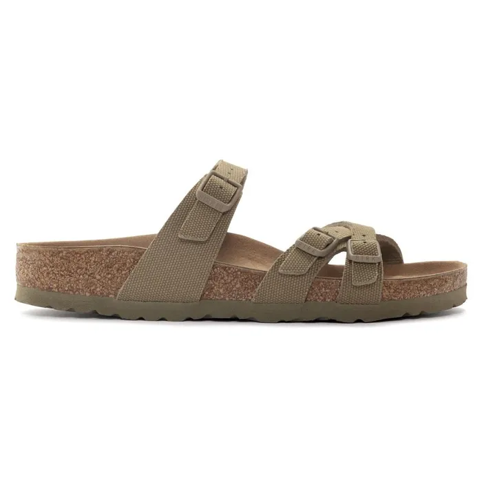 Women Birkenstock MultiStrap Franca Vegan Faded Khaki