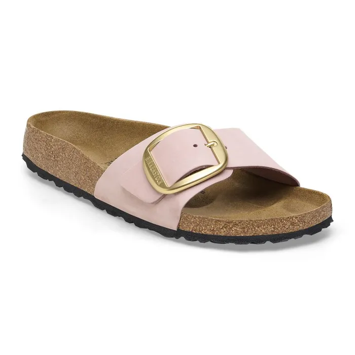 Women Birkenstock OneStrap Madrid Big Buckle Soft Pink