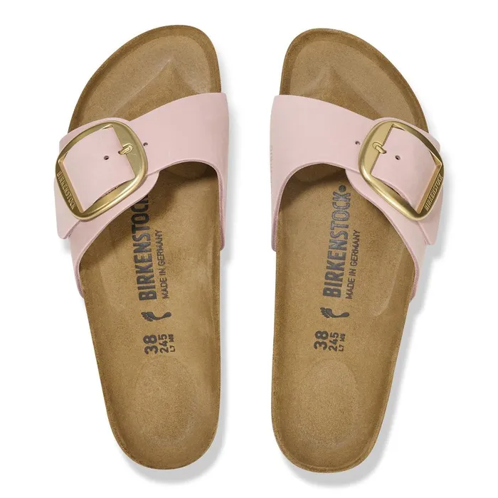 Women Birkenstock OneStrap Madrid Big Buckle Soft Pink