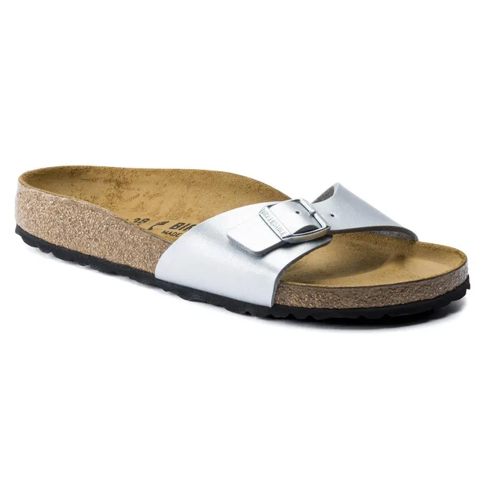 Women Birkenstock OneStrap Madrid Silver