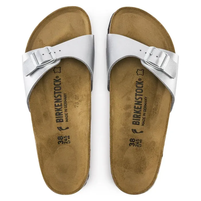 Women Birkenstock OneStrap Madrid Silver