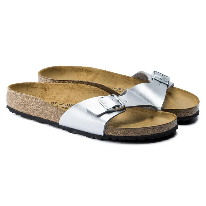 Women Birkenstock OneStrap Madrid Silver