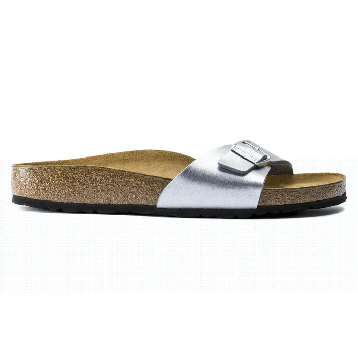 Women Birkenstock OneStrap Madrid Silver