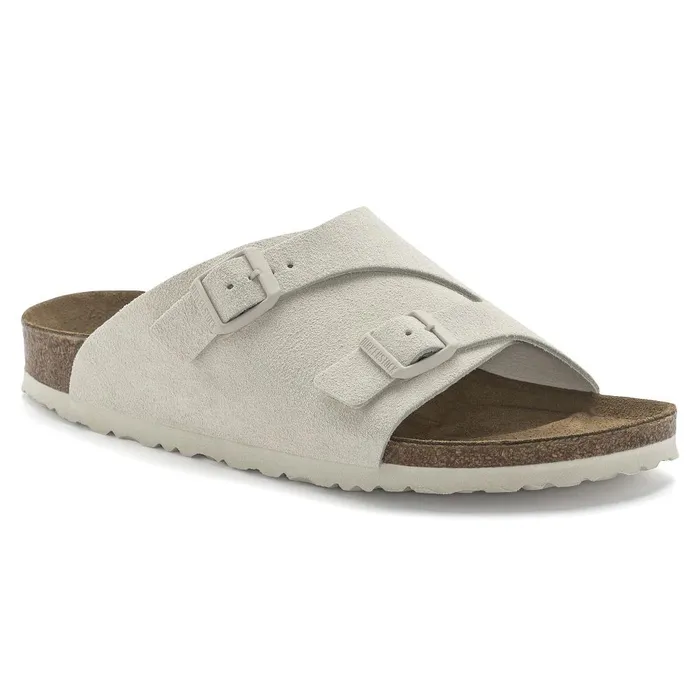 Women Birkenstock OneStrap Zrich Antique White