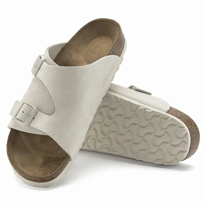 Women Birkenstock OneStrap Zrich Antique White