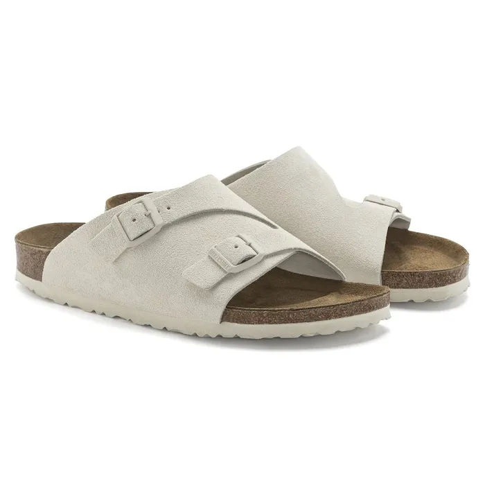 Women Birkenstock OneStrap Zrich Antique White