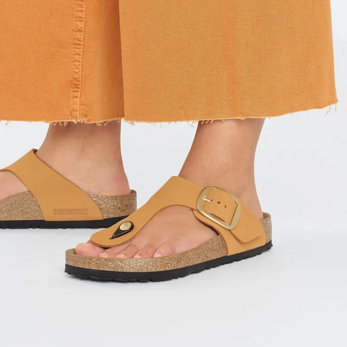 Women Birkenstock Thong Gizeh Big Buckle Burnt Orange