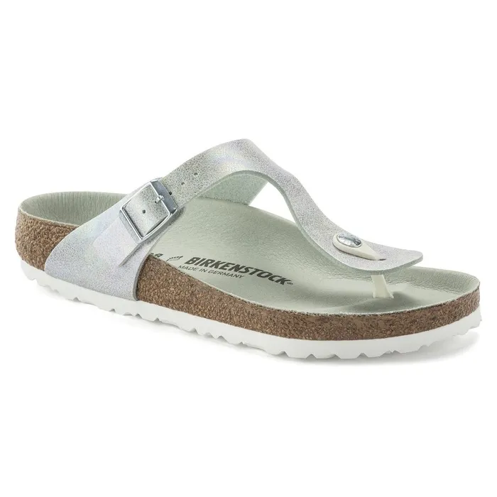 Women Birkenstock Thong Gizeh Vegan Iridescent Matcha