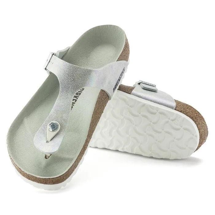 Women Birkenstock Thong Gizeh Vegan Iridescent Matcha