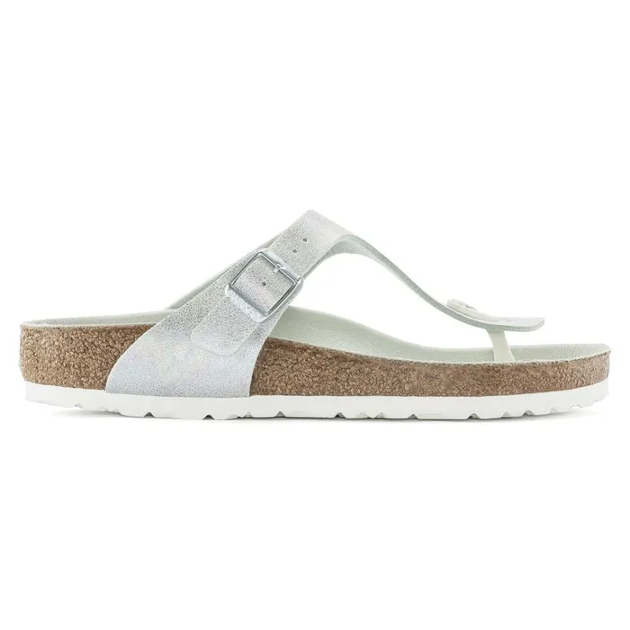 Women Birkenstock Thong Gizeh Vegan Iridescent Matcha
