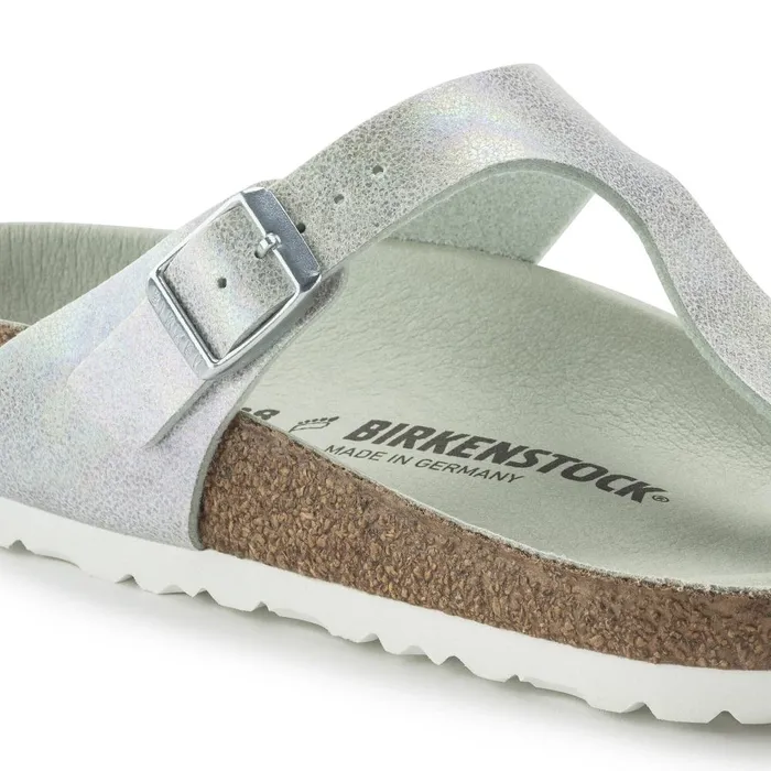 Women Birkenstock Thong Gizeh Vegan Iridescent Matcha