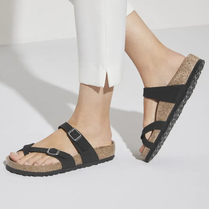 Women Birkenstock Thong Mayari Vegan Black