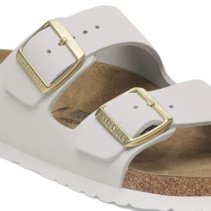 Women Birkenstock TwoStrap Arizona Antique White