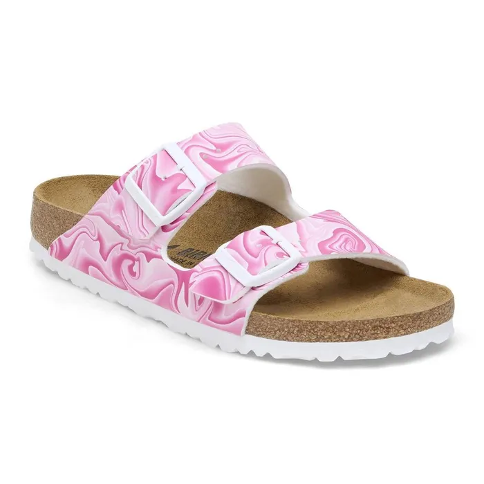 Women Birkenstock TwoStrap Arizona Fuchsia Tulip