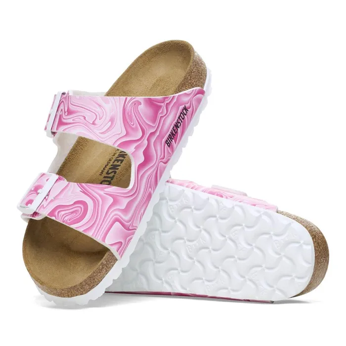Women Birkenstock TwoStrap Arizona Fuchsia Tulip