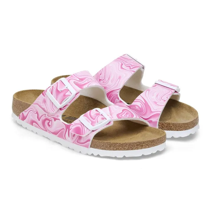 Women Birkenstock TwoStrap Arizona Fuchsia Tulip