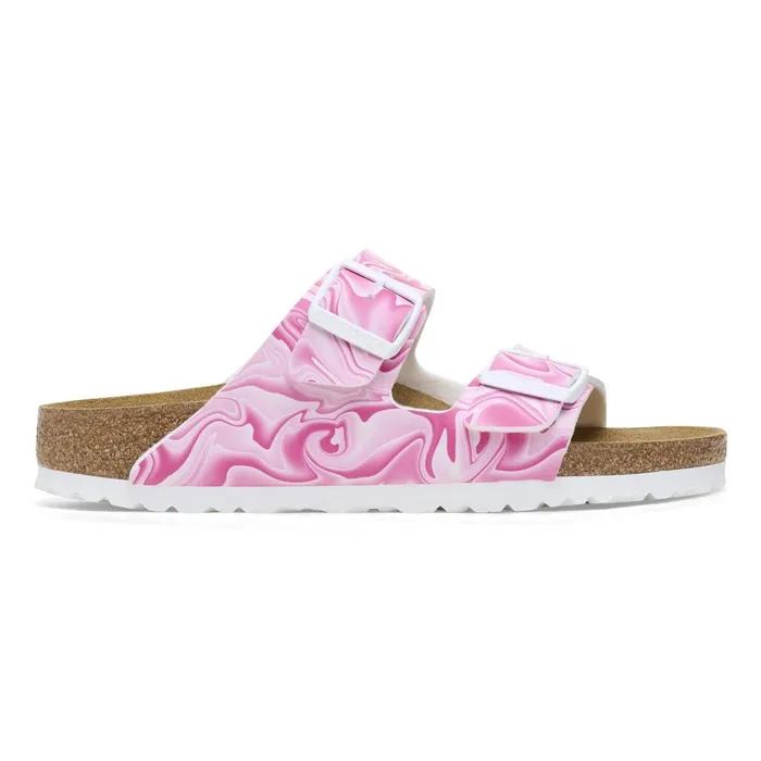 Women Birkenstock TwoStrap Arizona Fuchsia Tulip