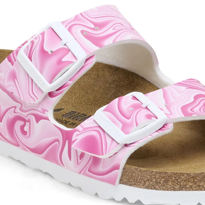 Women Birkenstock TwoStrap Arizona Fuchsia Tulip