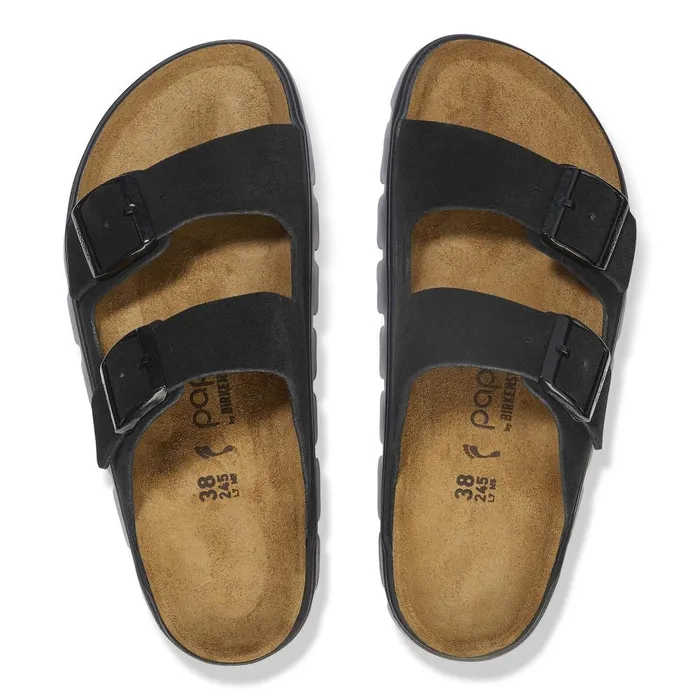 Women Birkenstock TwoStrap Arizona Platform Blackblack