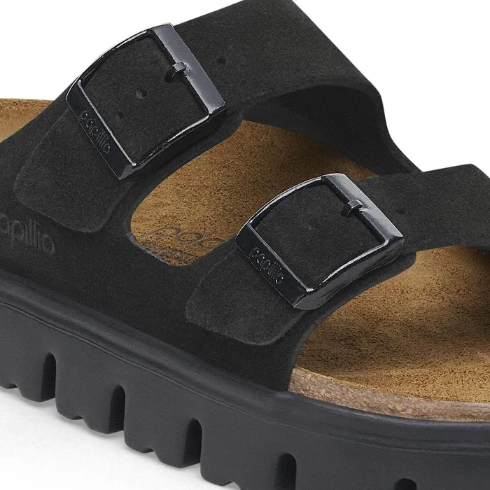 Women Birkenstock TwoStrap Arizona Platform Blackblack