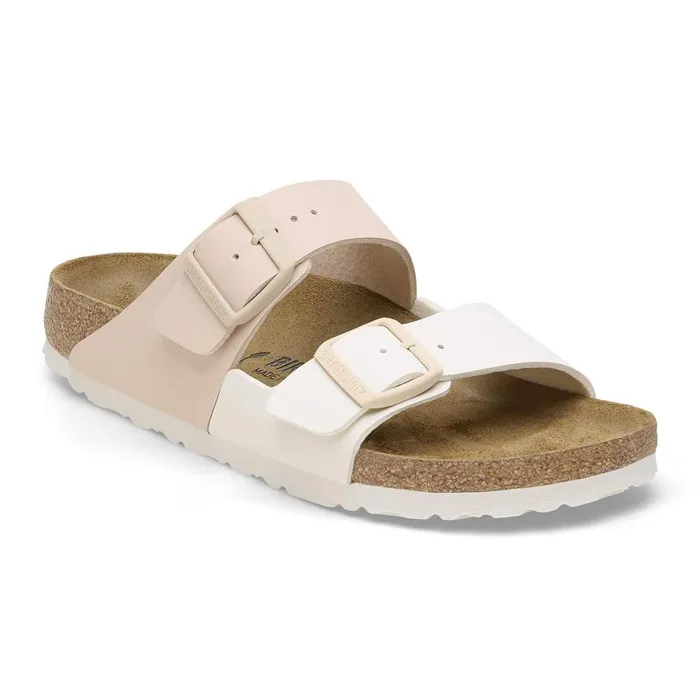 Women Birkenstock TwoStrap Arizona Split Eggshellnew Beige
