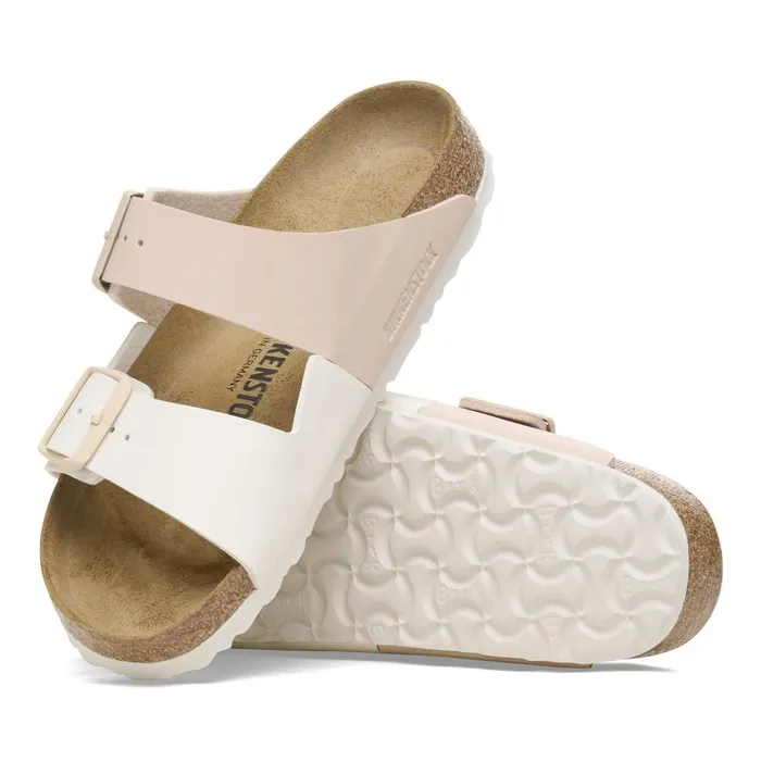 Women Birkenstock TwoStrap Arizona Split Eggshellnew Beige
