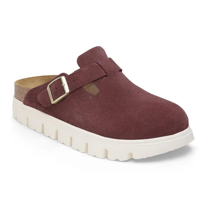 Women Birkenstock Wedges and Platforms Boston Chunky Berry Crush