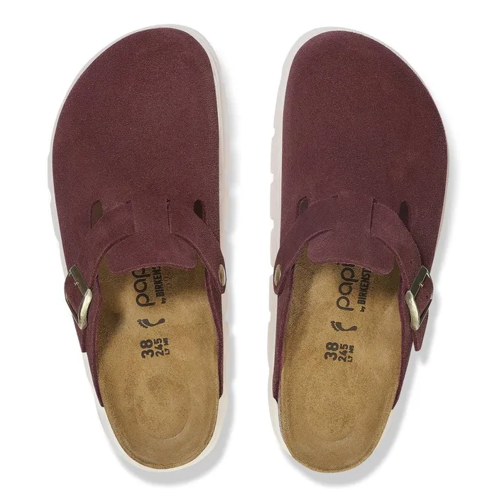 Women Birkenstock Wedges and Platforms Boston Chunky Berry Crush