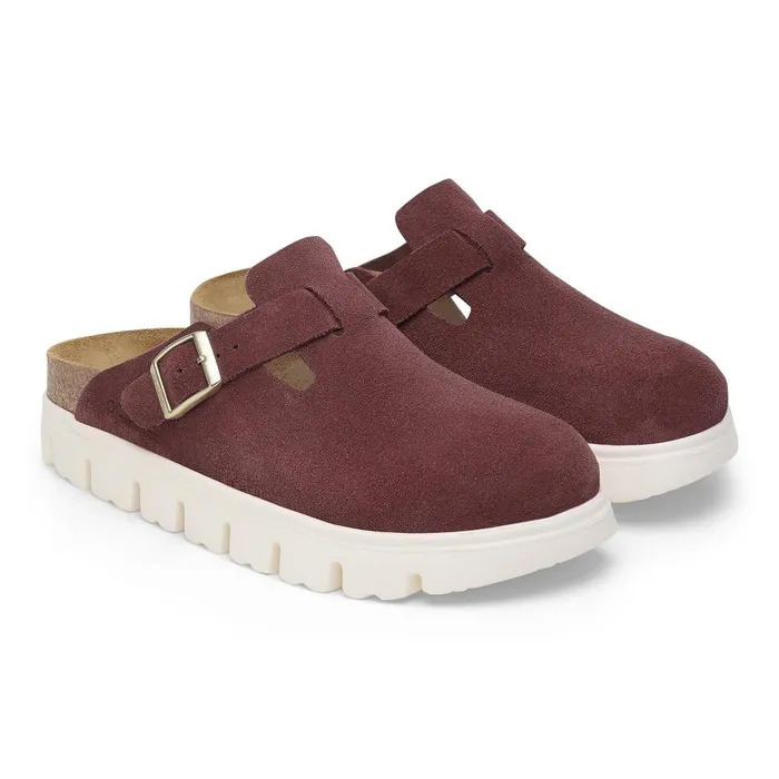 Women Birkenstock Wedges and Platforms Boston Chunky Berry Crush