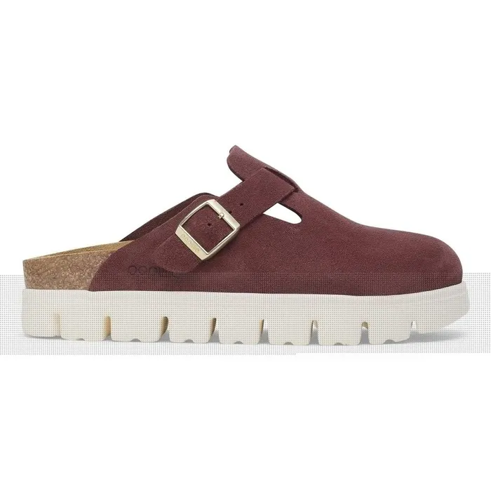 Women Birkenstock Wedges and Platforms Boston Chunky Berry Crush