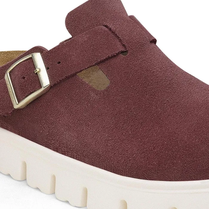 Women Birkenstock Wedges and Platforms Boston Chunky Berry Crush