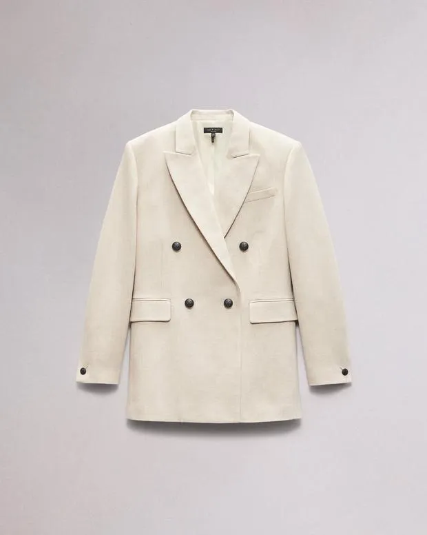 Women Blazers and Vests Rag and Bone Emile Suiting Blazer Oatmeal