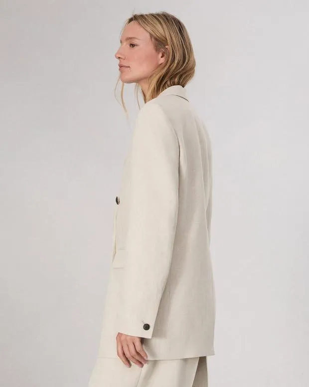 Women Blazers and Vests Rag and Bone Emile Suiting Blazer Oatmeal